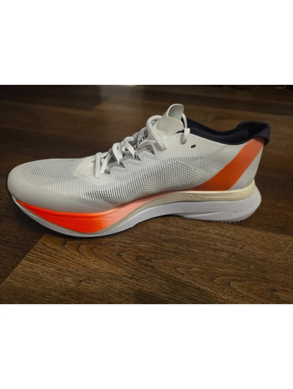 Size 9.5 Adidas Adizero Boston 12 M White Solar Men's Running Shoes IF9210